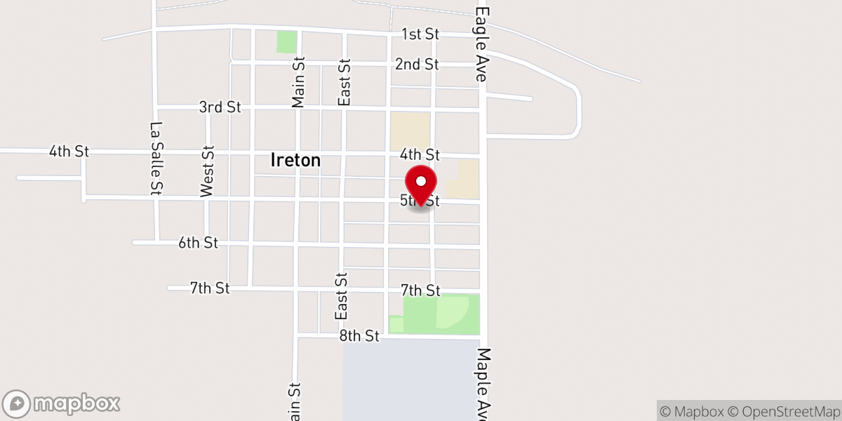 Map showing location of First Reformed Church