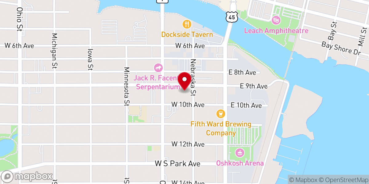 Map showing location of Grace Lutheran Church & School