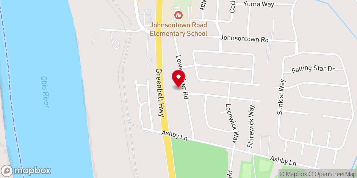 Map showing location of God Loves You Outreach Inc