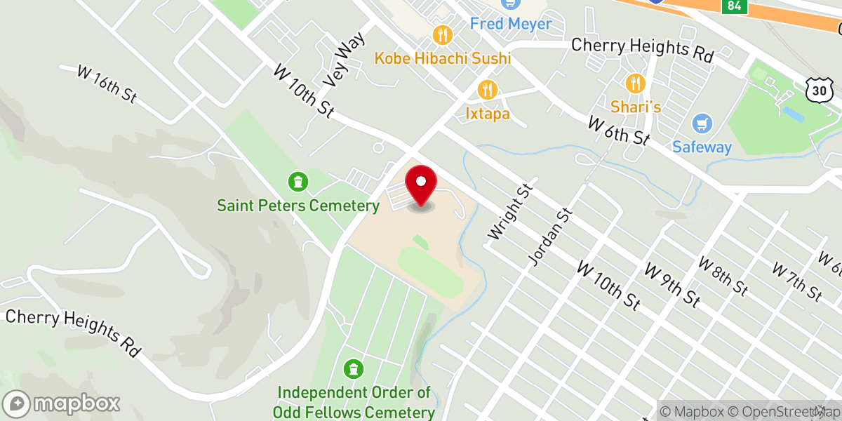 Map showing location of St Mary's Academy