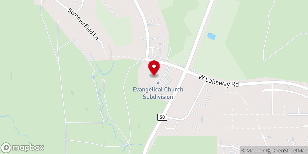 Map showing location of High Plains Community Church