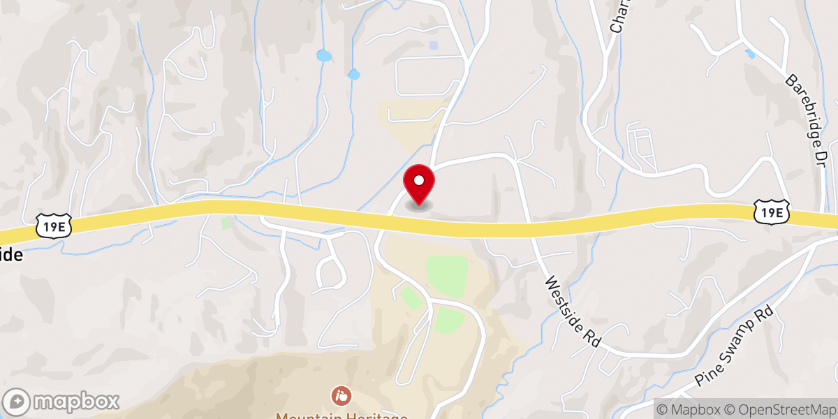 Map showing location of Burnsville Seventh-day Adventist Church