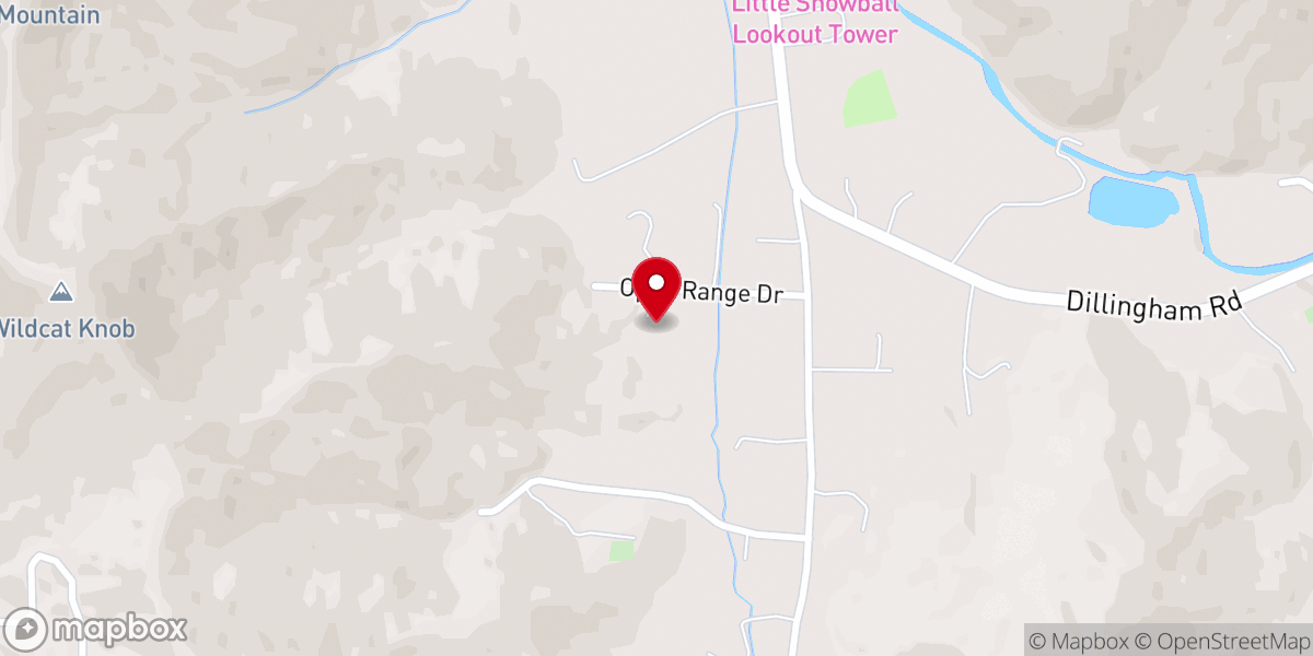 Map showing location of Mountain Valley Church