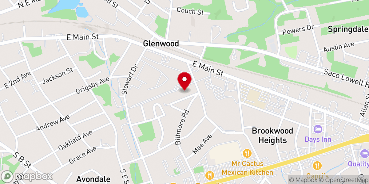 Map showing location of Morning Star Independent Baptist Church