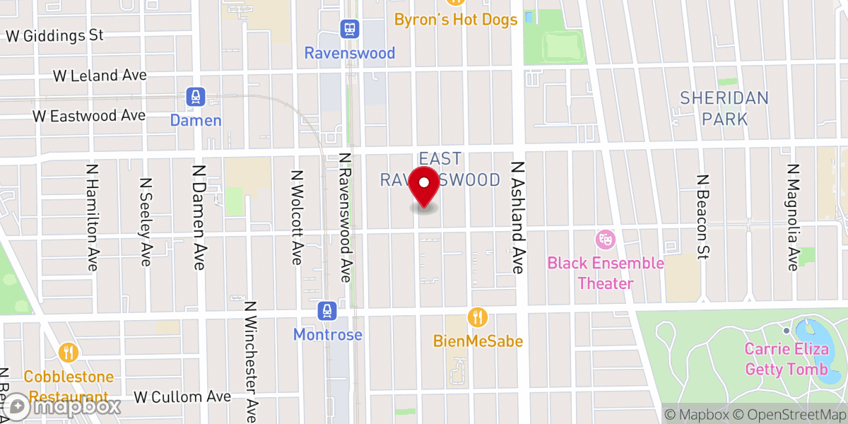Map showing location of Ravenswood Fellowship United Methodist Church