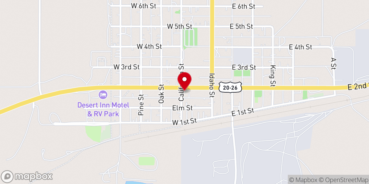 Map showing location of Wind River Church