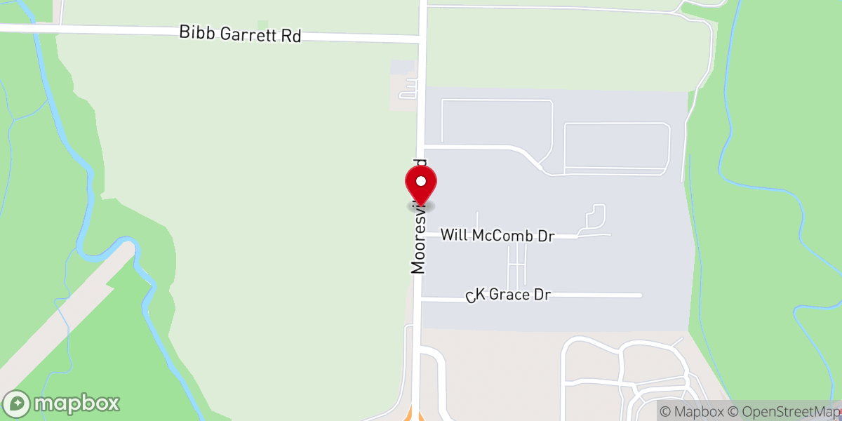Map showing location of Central Valley Church of Christ