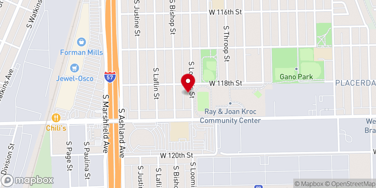 Map showing location of Unveiling Roses Ministries