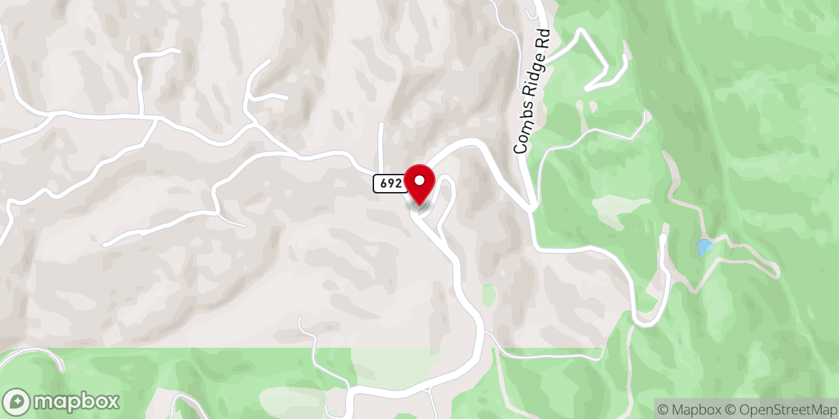 Map showing location of Mountain View Church