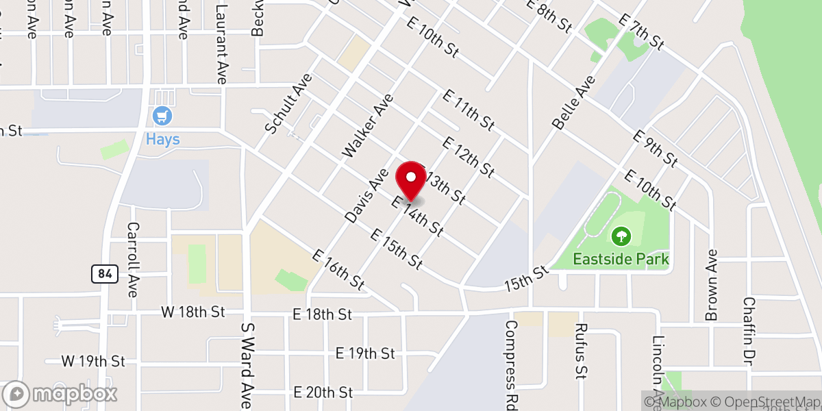 Map showing location of Mt Carmel Parsonage