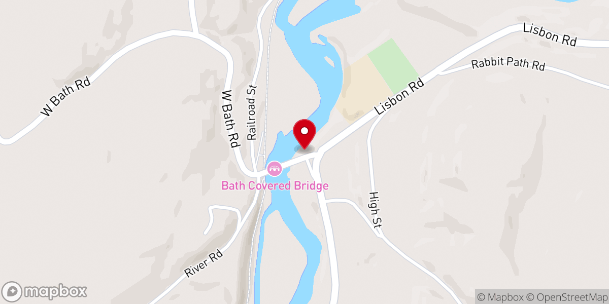 Map showing location of Bath Congregational Church