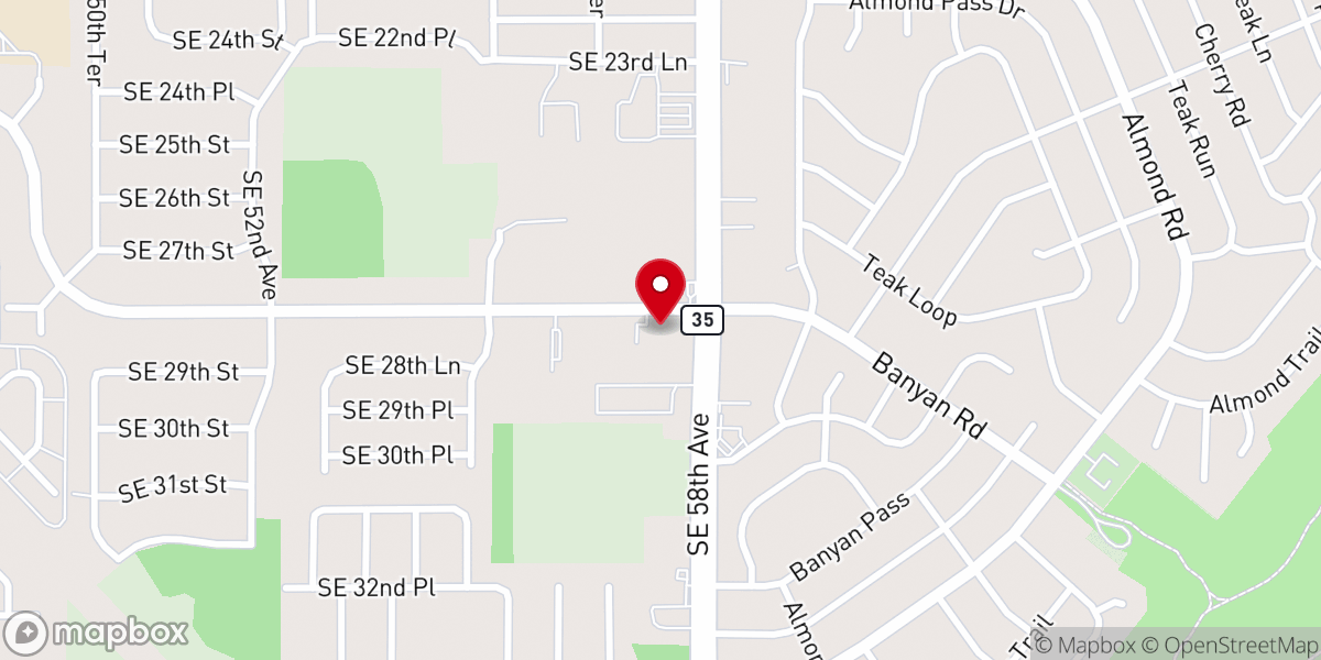 Map showing location of Ascencion Lutheran Church