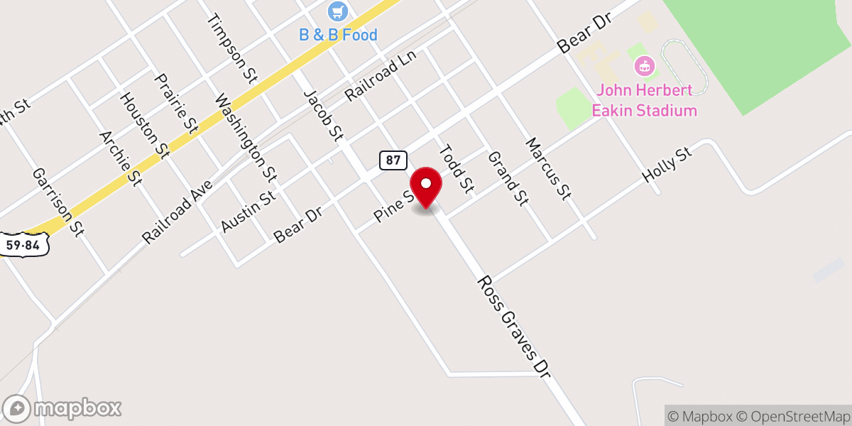 Map showing location of Messiah Baptist Church