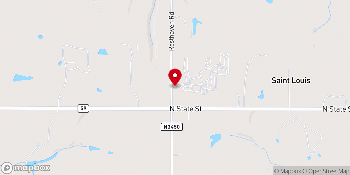 Map showing location of St. Louis auto salvage