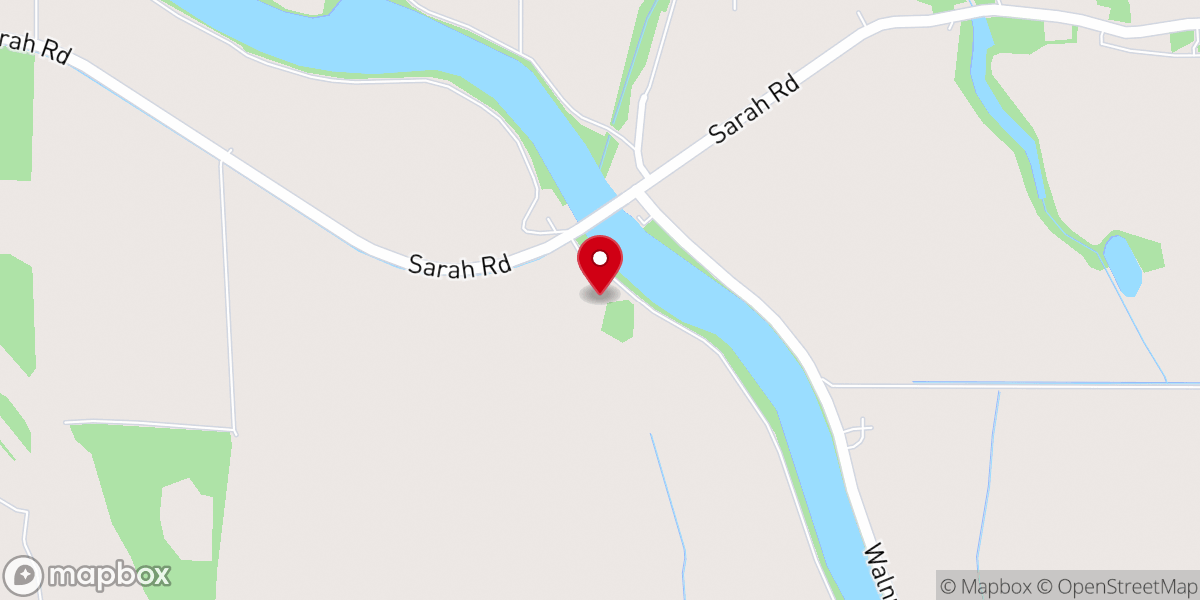 Map showing location of New Baptist Church