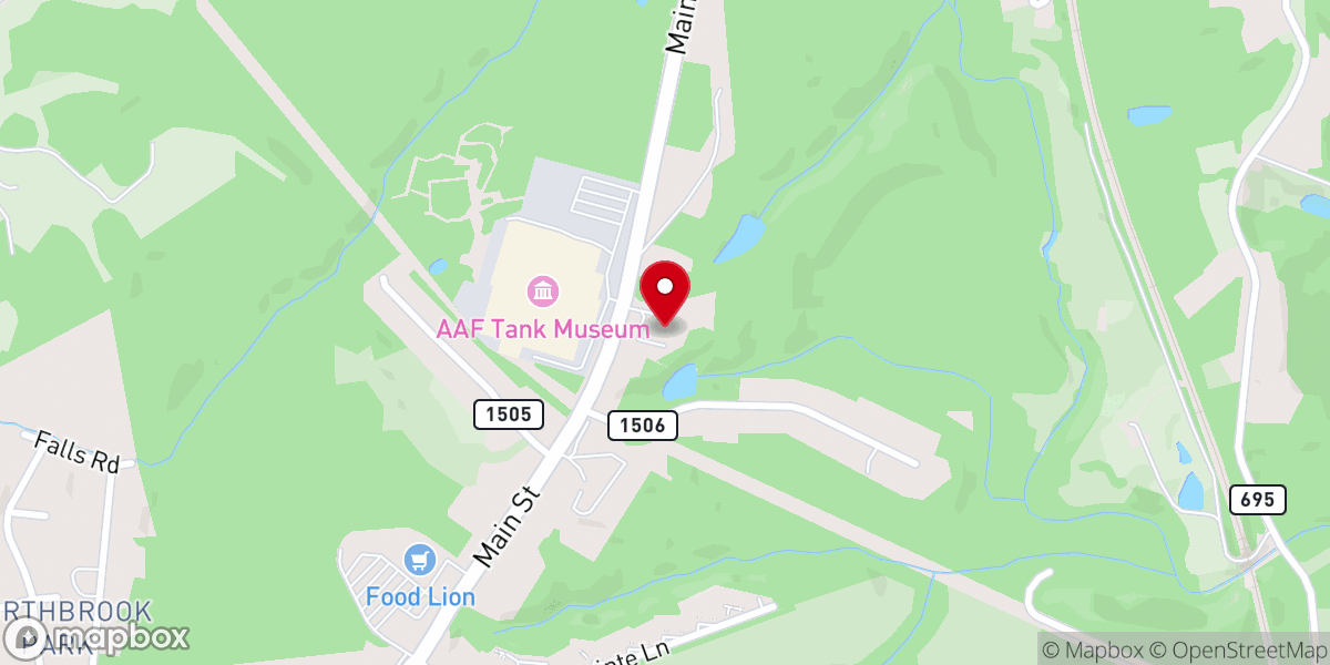 Map showing location of United Baptist Church