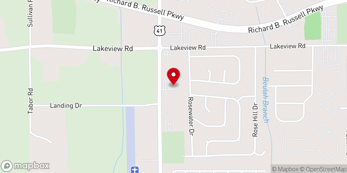 Map showing location of Burpee-Scott Memorial Chapel & Crematory
