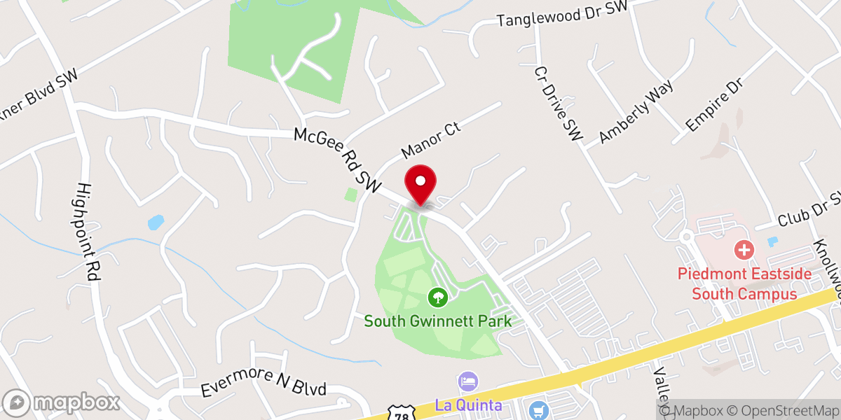 Map showing location of Church