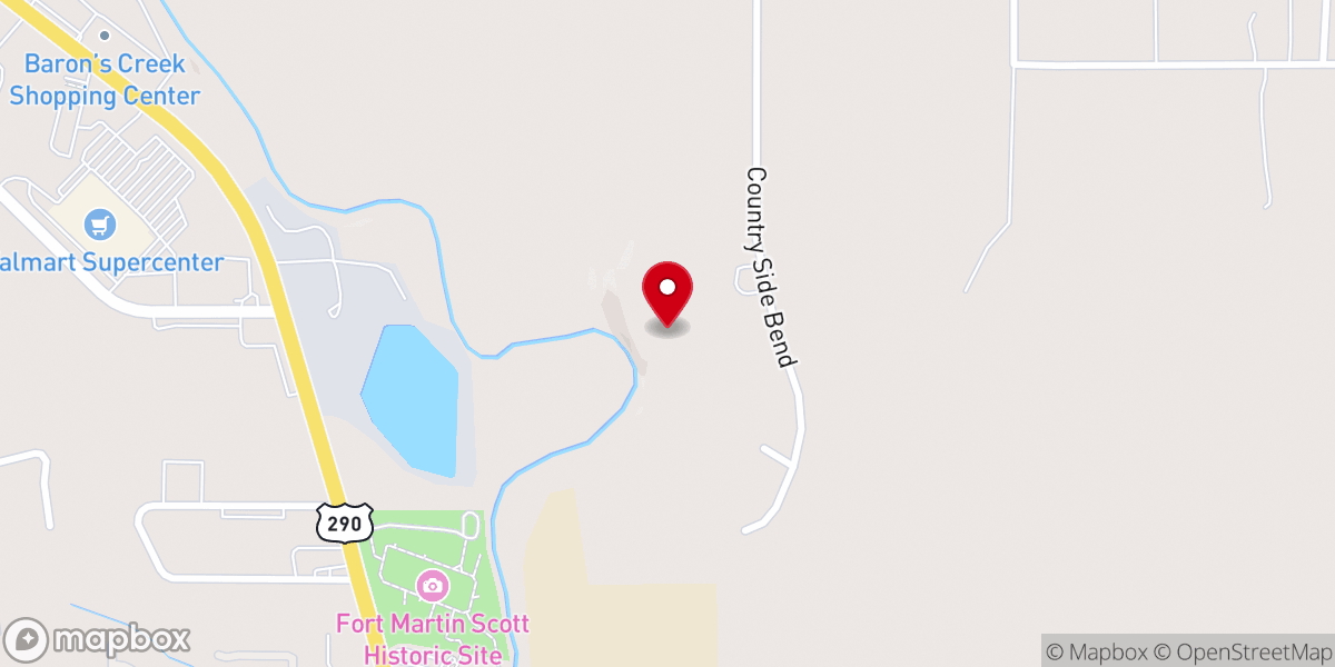 Map showing location of Tipsy Peach Haus
