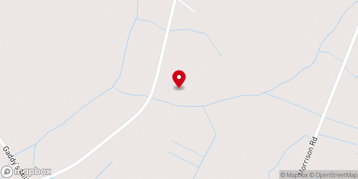 Map showing location of Piney Grove Church