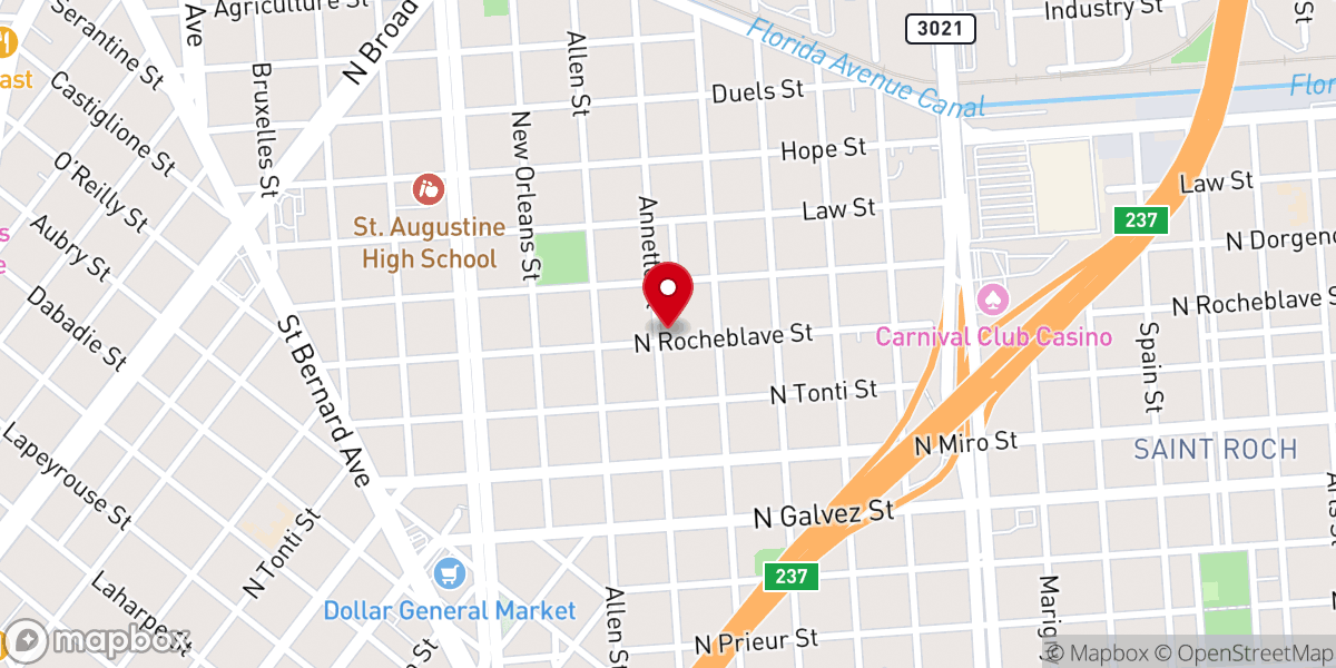 Map showing location of United Fellowship Full Gospel Baptist Church