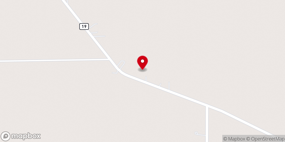 Map showing location of Bucyrus Bible Church