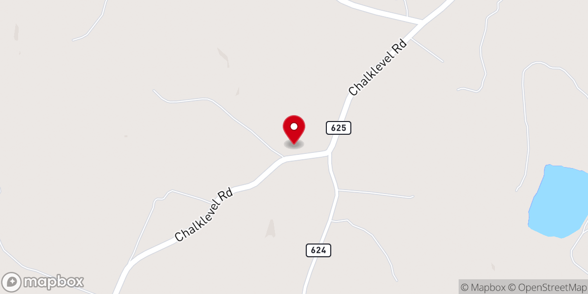 Map showing location of Mt Gilliam Baptist Church