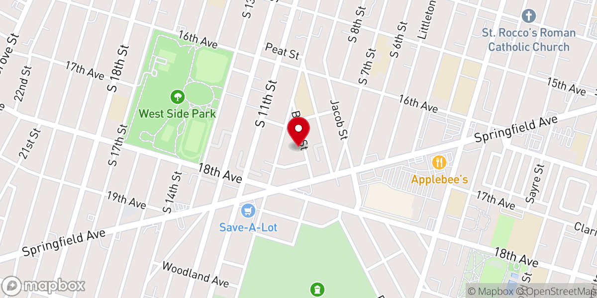 Map showing location of Grace Reformed Baptist Church of Greater Newark Area