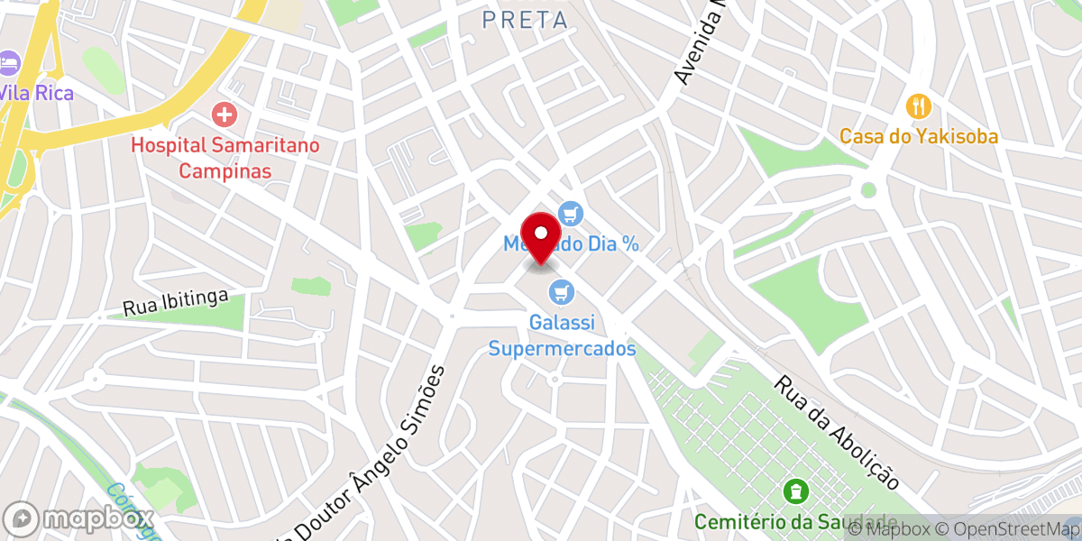 Map showing location of Paróquia Santo Antônio