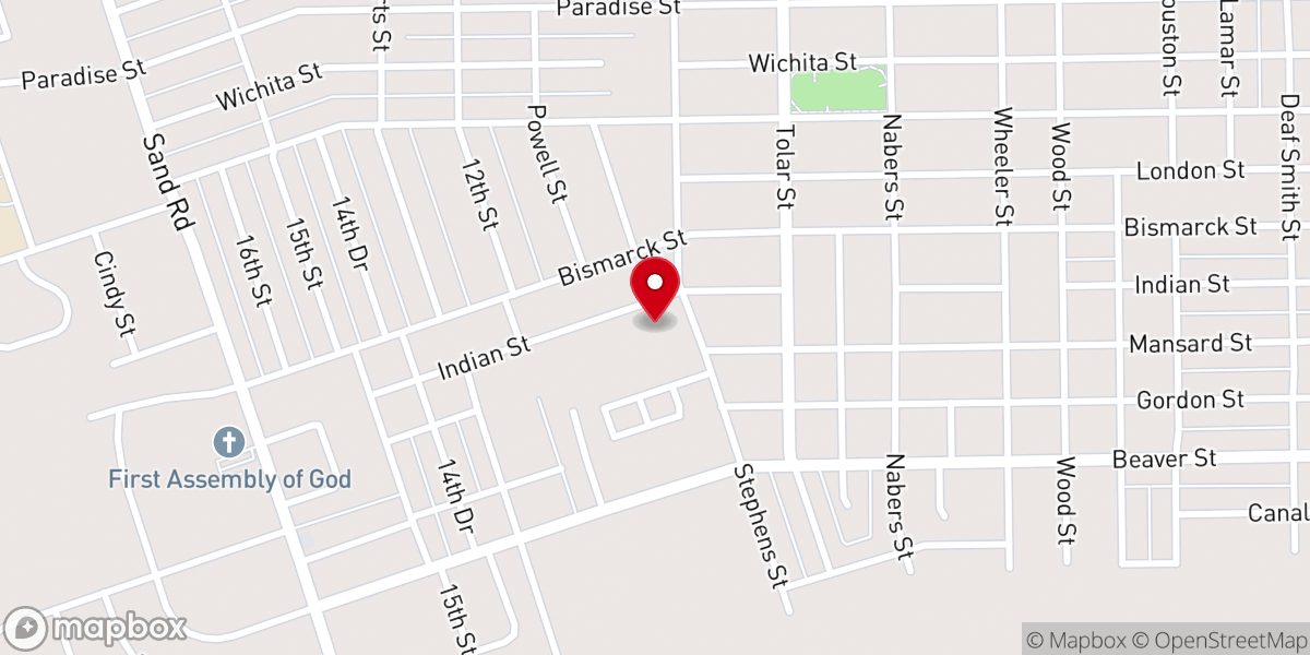 Map showing location of Grace Episcopal Church