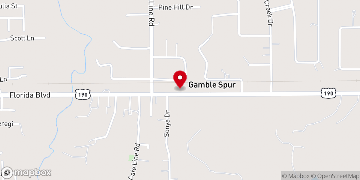 Map showing location of Albany Community Church