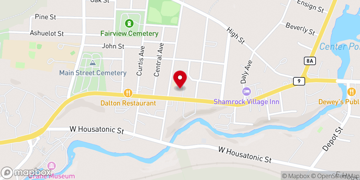 Map showing location of Saint Agnes Catholic Community