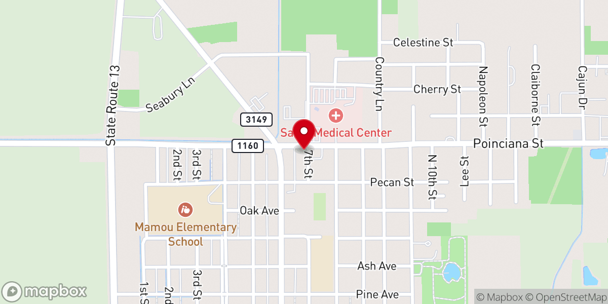 Map showing location of Sanctuary of Praise - Food Distribution Center
