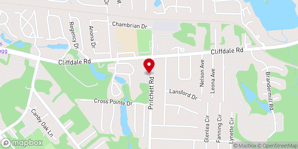 Map showing location of Gospel Team Outreach International Inc