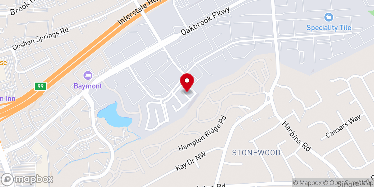 Map showing location of Revival International Atlanta
