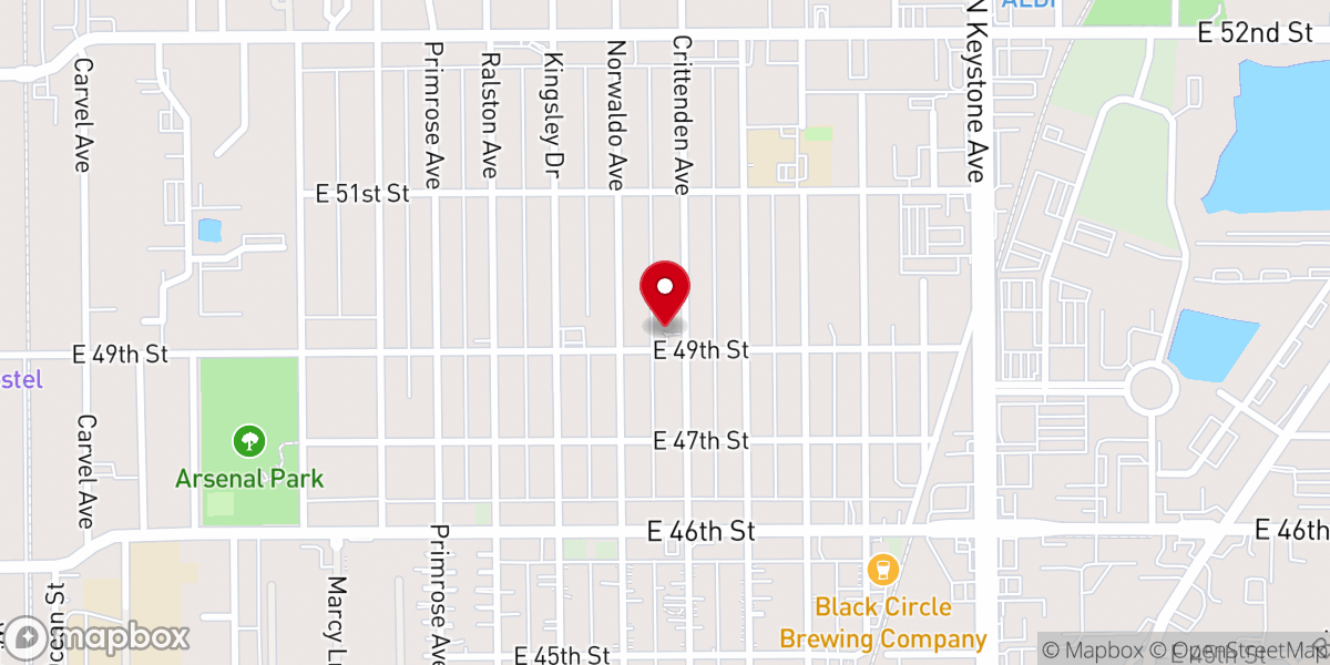 Map showing location of Liberation AME Zion Church