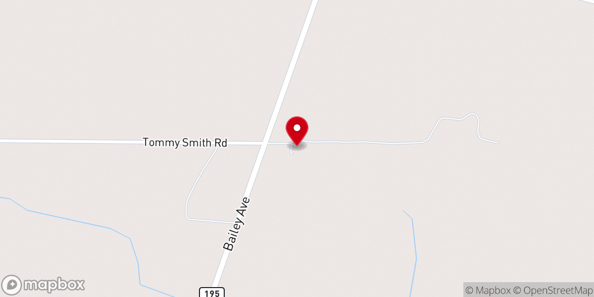 Map showing location of Friendship Baptist Church