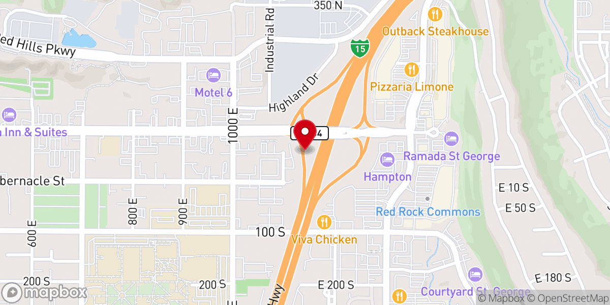 Map showing location of The Potters House
