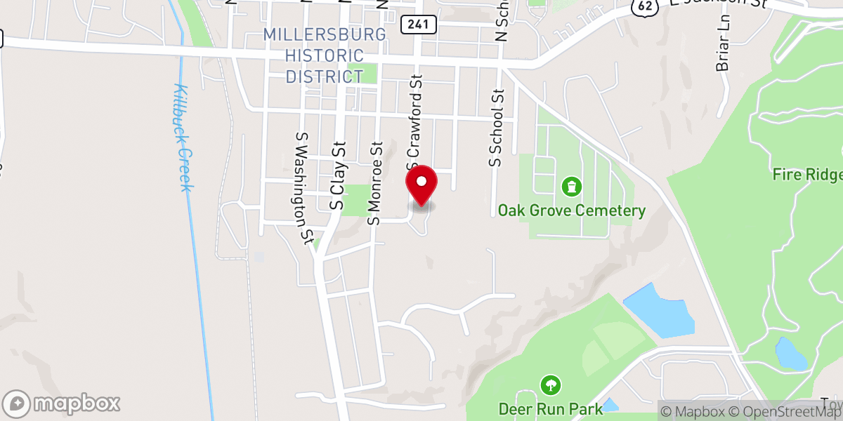 Map showing location of St Peter Catholic Church