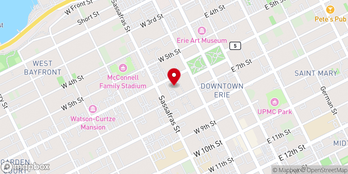 Map showing location of Cathedral of St Paul