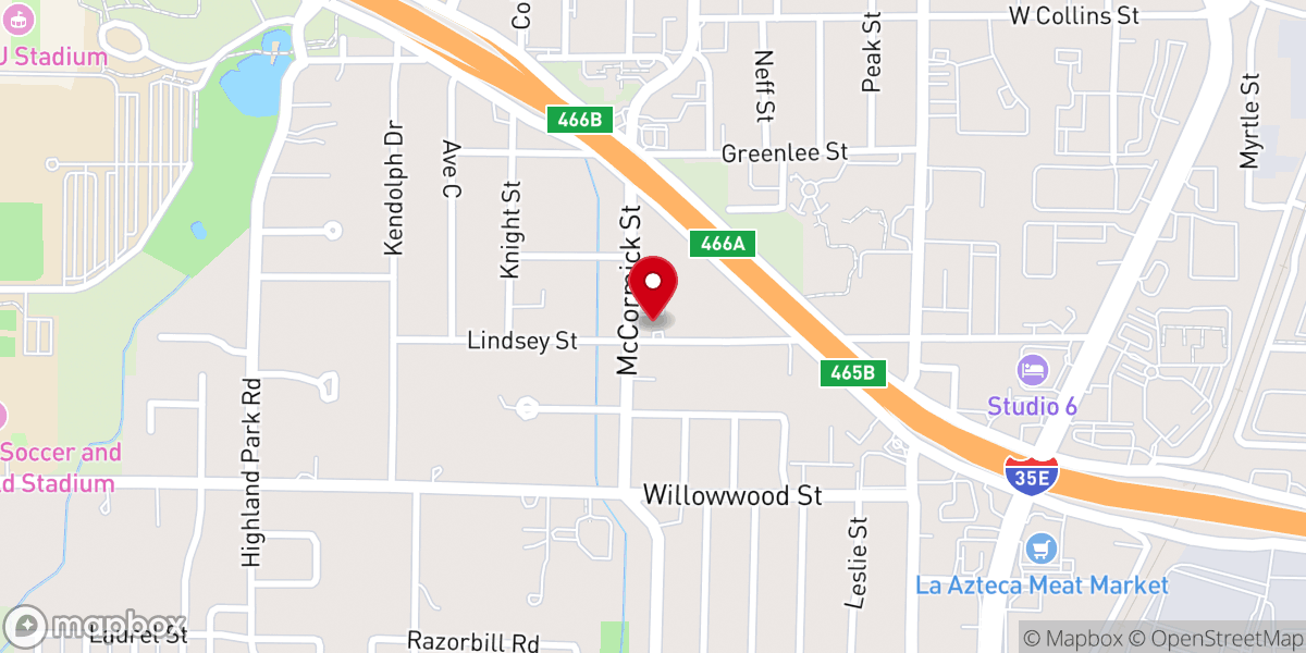 Map showing location of Eaglepointe Church
