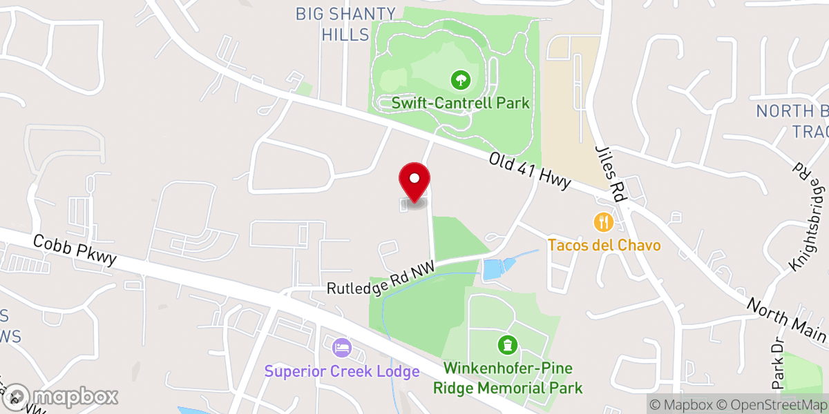 Map showing location of Encounter Church