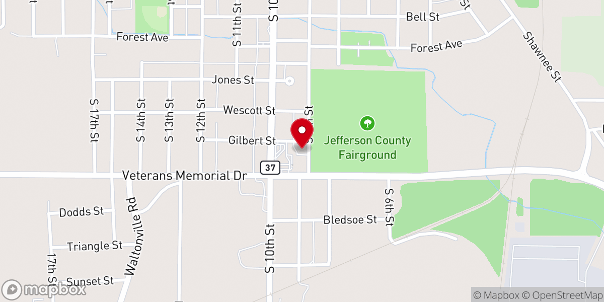 Map showing location of Solid Rock Church of God