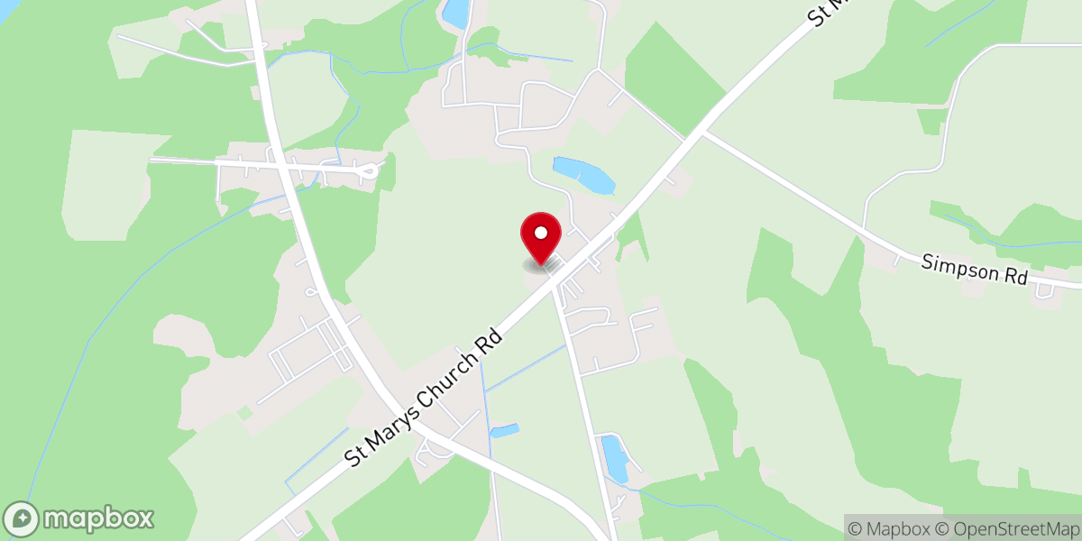 Map showing location of St Marys Free Will Baptist Church