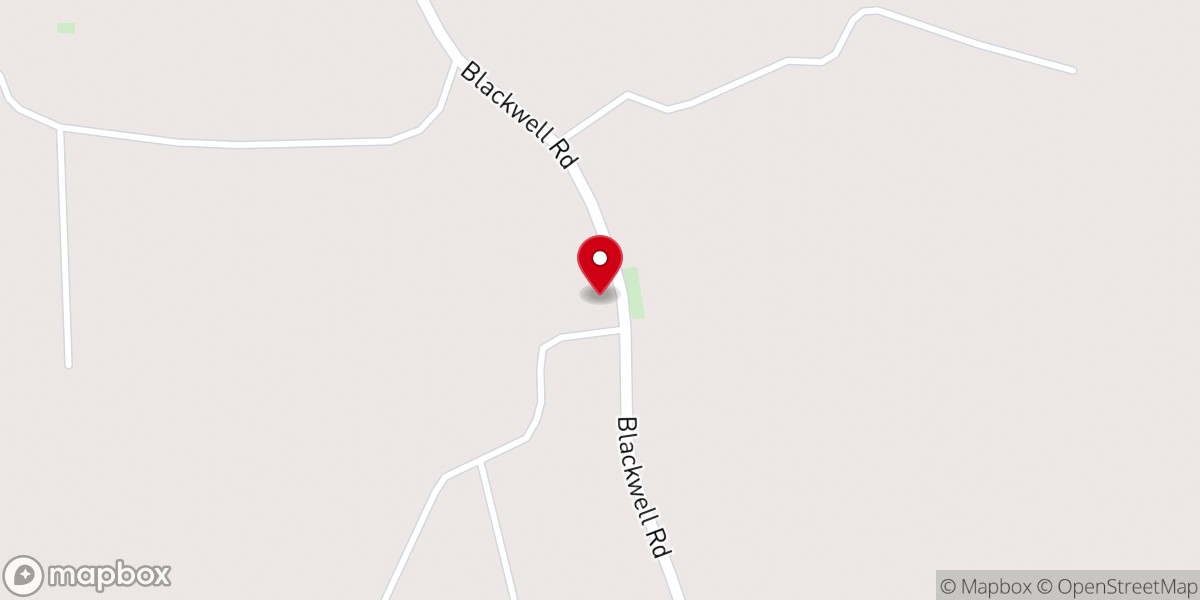 Map showing location of New Bethlehem Baptist Church
