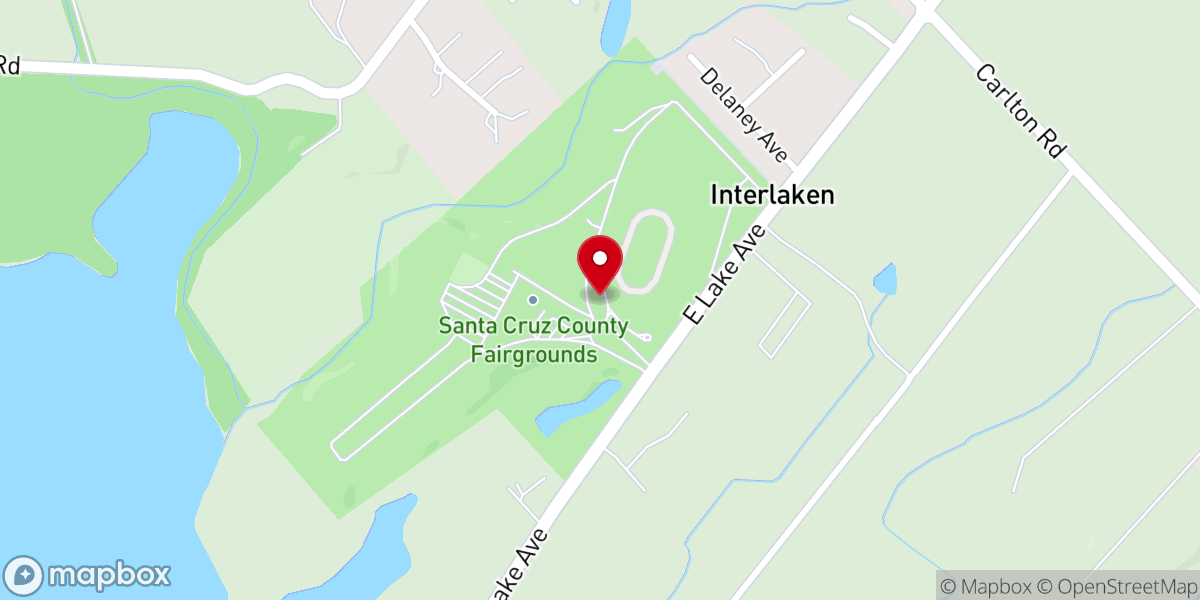 Map showing location of Santa Cruz County Fairgrounds