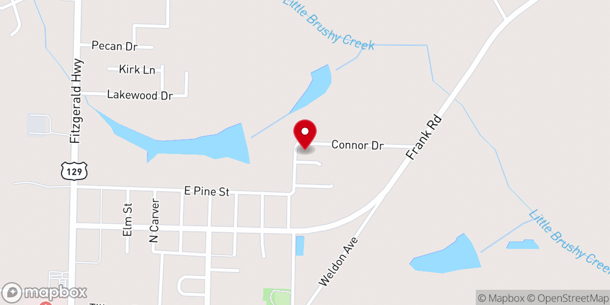 Map showing location of New Birth Life Changing Church
