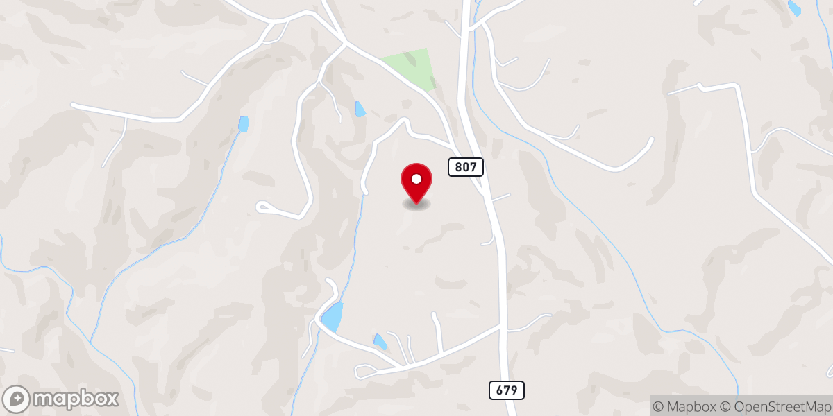Map showing location of Mount Bethel Moravian Church