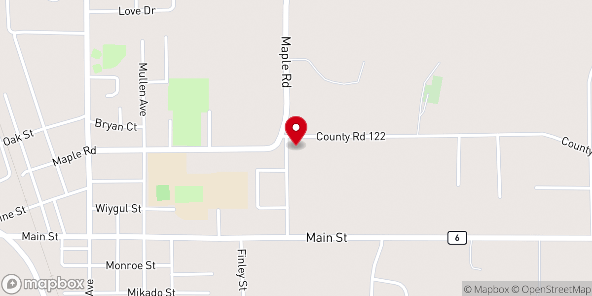 Map showing location of Nettleton Pentecostal Church