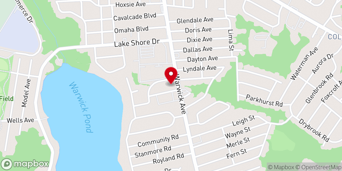 Map showing location of Pilgrim Lutheran Church (ELCA)
